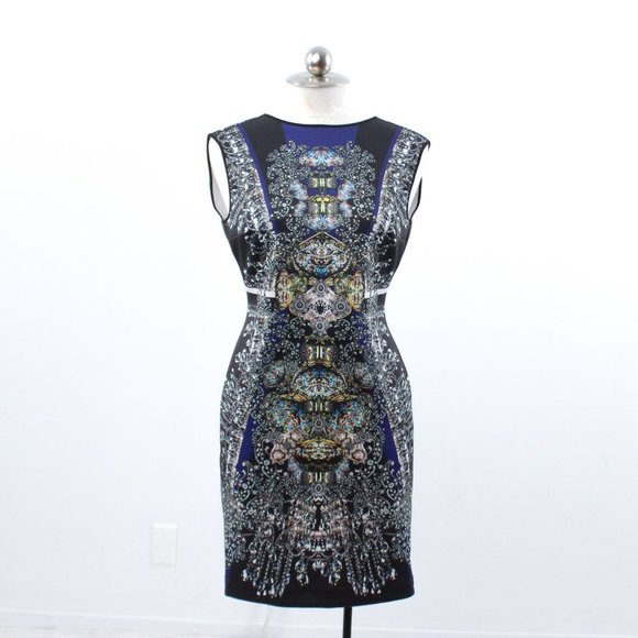 Clover Canyon L Versace-Style Print Scuba Dress - Picture 4 of 14